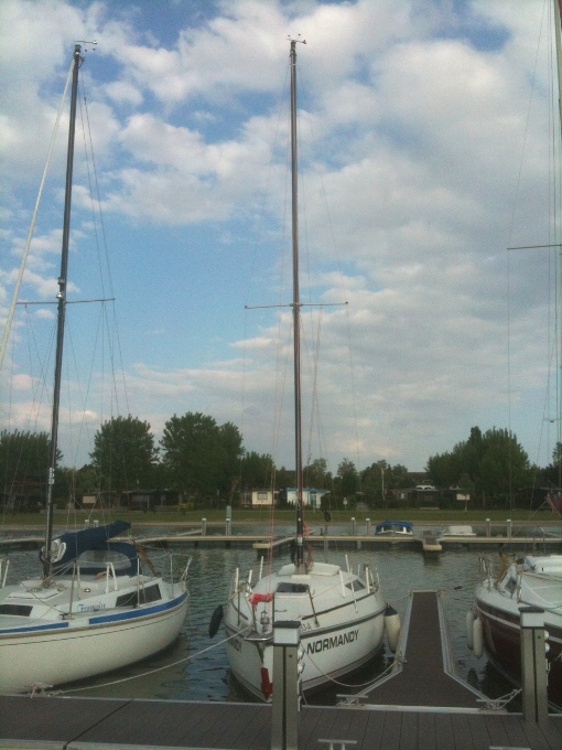 Normandy SR2 auf ihrem Liegeplatz in Podersdorf am See (Südhafen # 210)